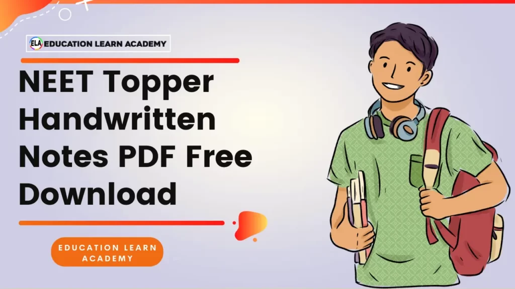 NEET Topper Handwritten Notes PDF Free Download