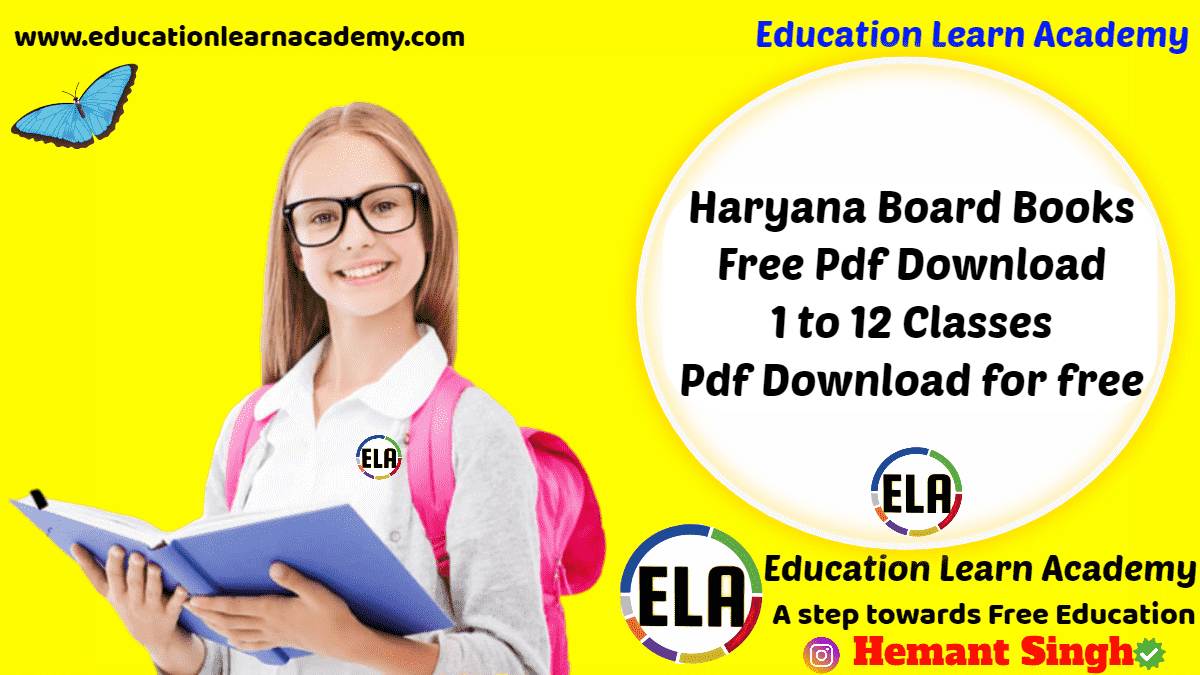 Haryana Board Books Free Pdf Download by SCERT 1 to 12 Classes Download School Textbooks Pdf Online for free