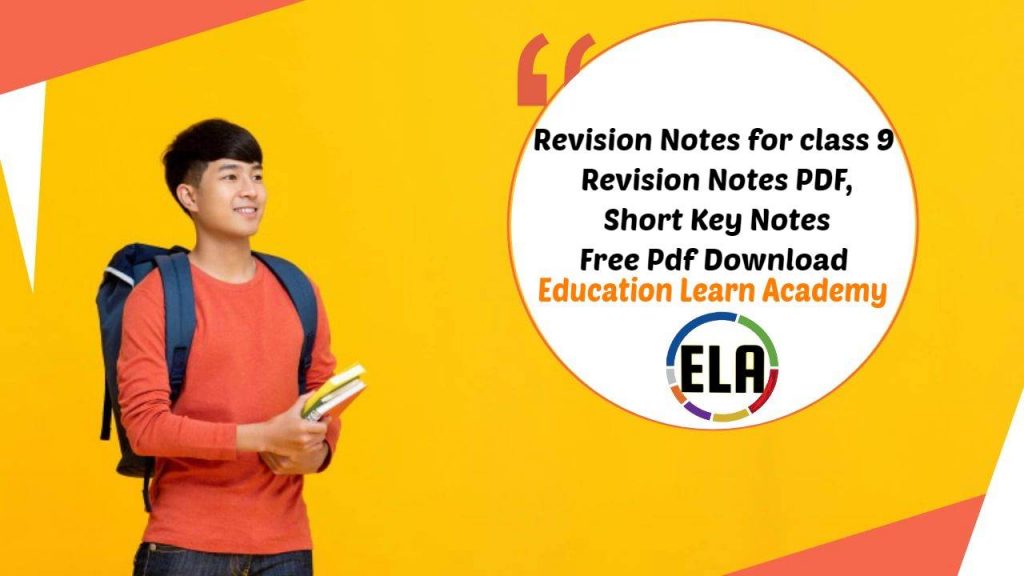 Revision Notes for class 9 Revision Notes PDF