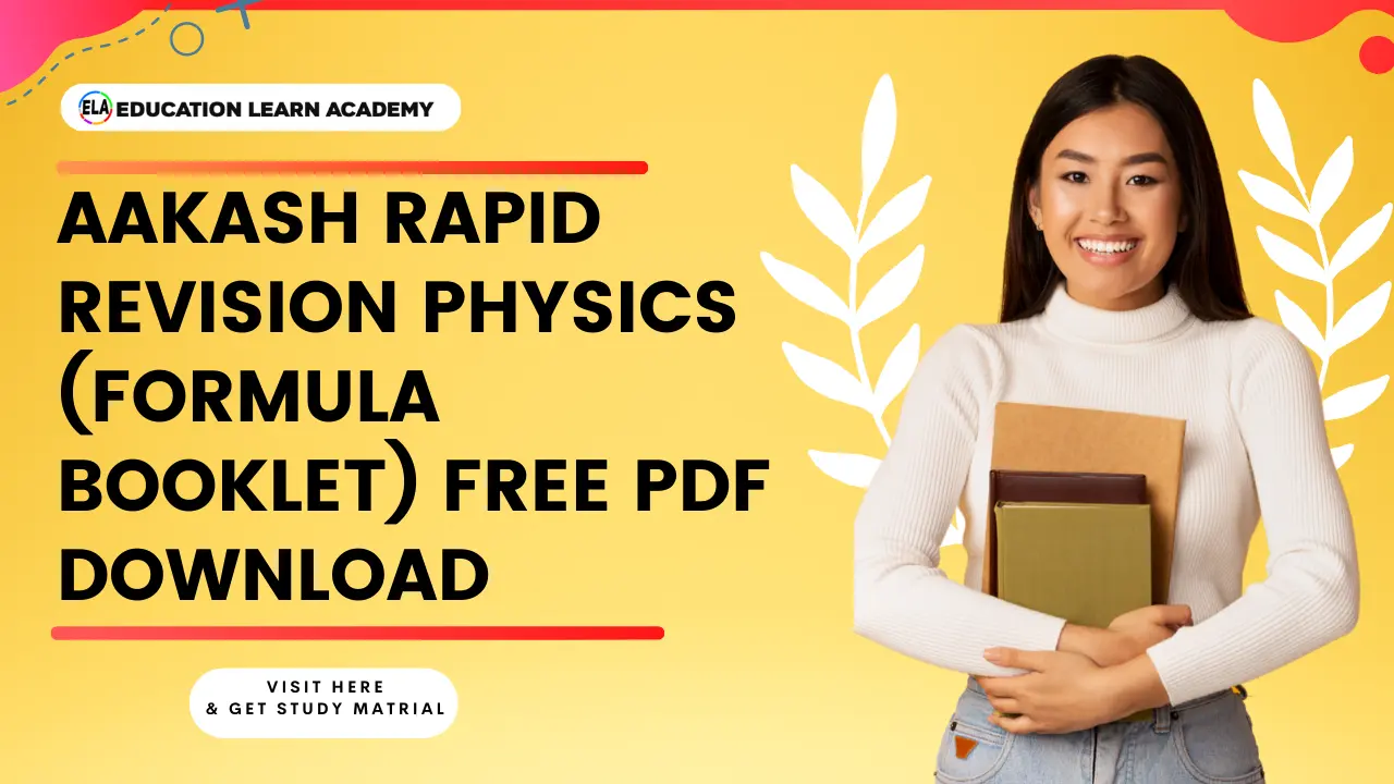 Aakash RAPID REVISION Physics (Formula Booklet) Free Pdf Download