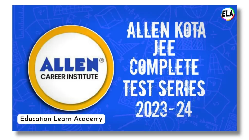 Allen Kota Nurture Complete Test Series for JEE Free Pdf Download